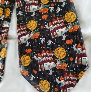 🎩Vintage Vibes Halloween Pattern Tie